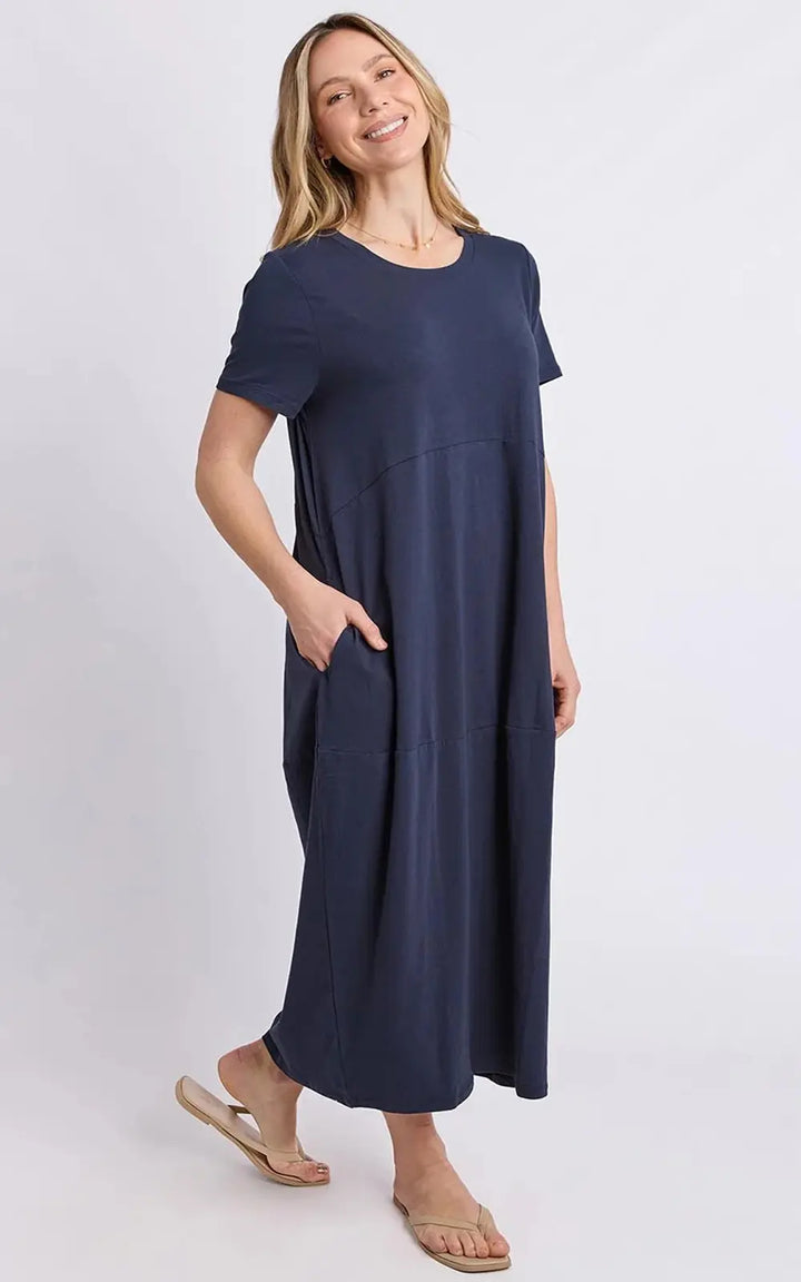 Diana S/S Dress - China Blue