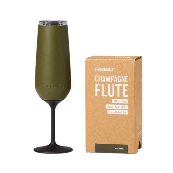 Huski | Huski Champagne Flute - Dark Olive | Shut the Front Door