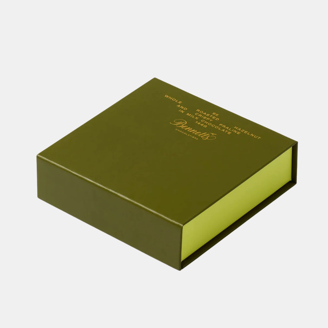 9 Piece Enrobed Milk Whole Roasted Hazelnut Giftbox