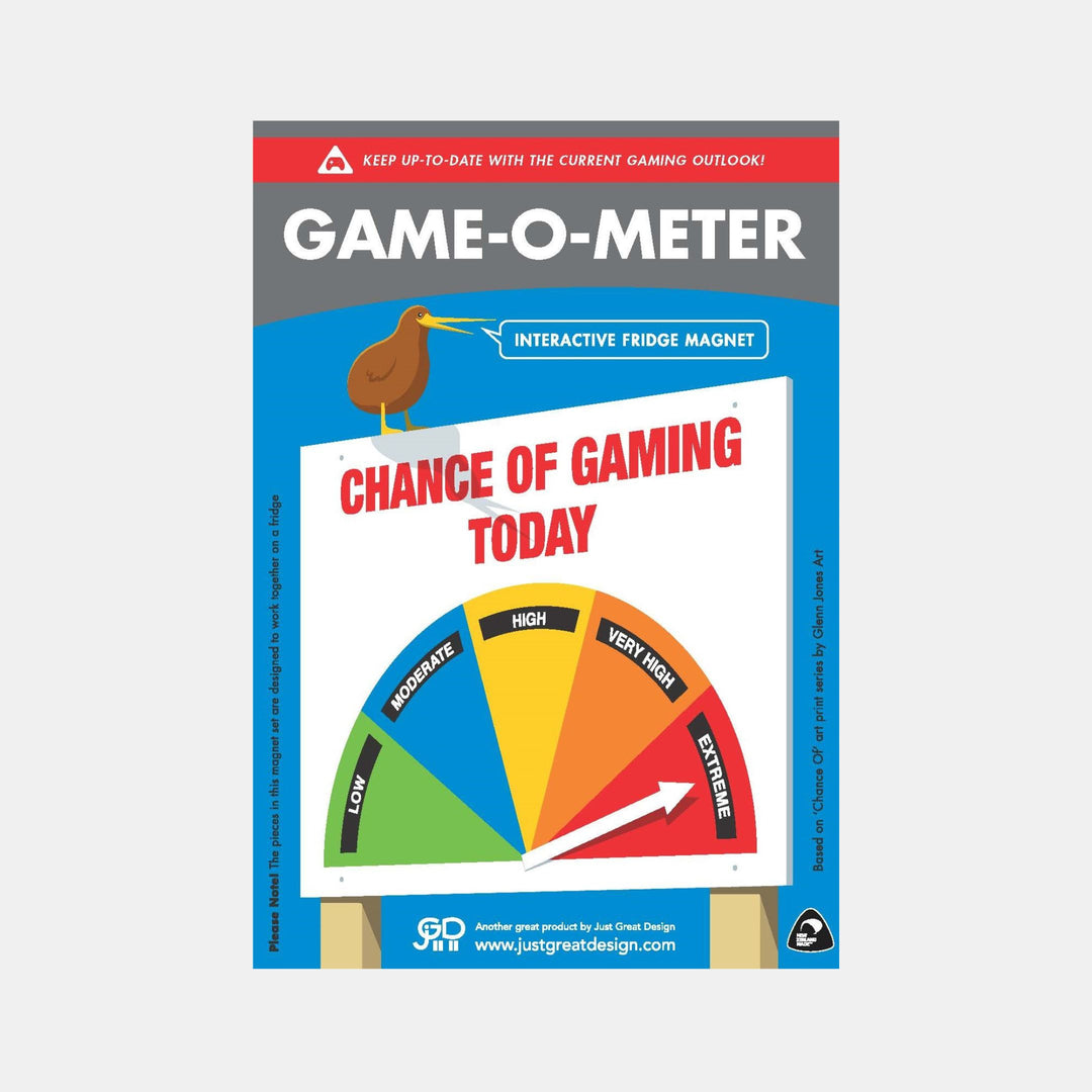 Just Great Design | O-Meter Gaming Magnet | Shut the Front Door