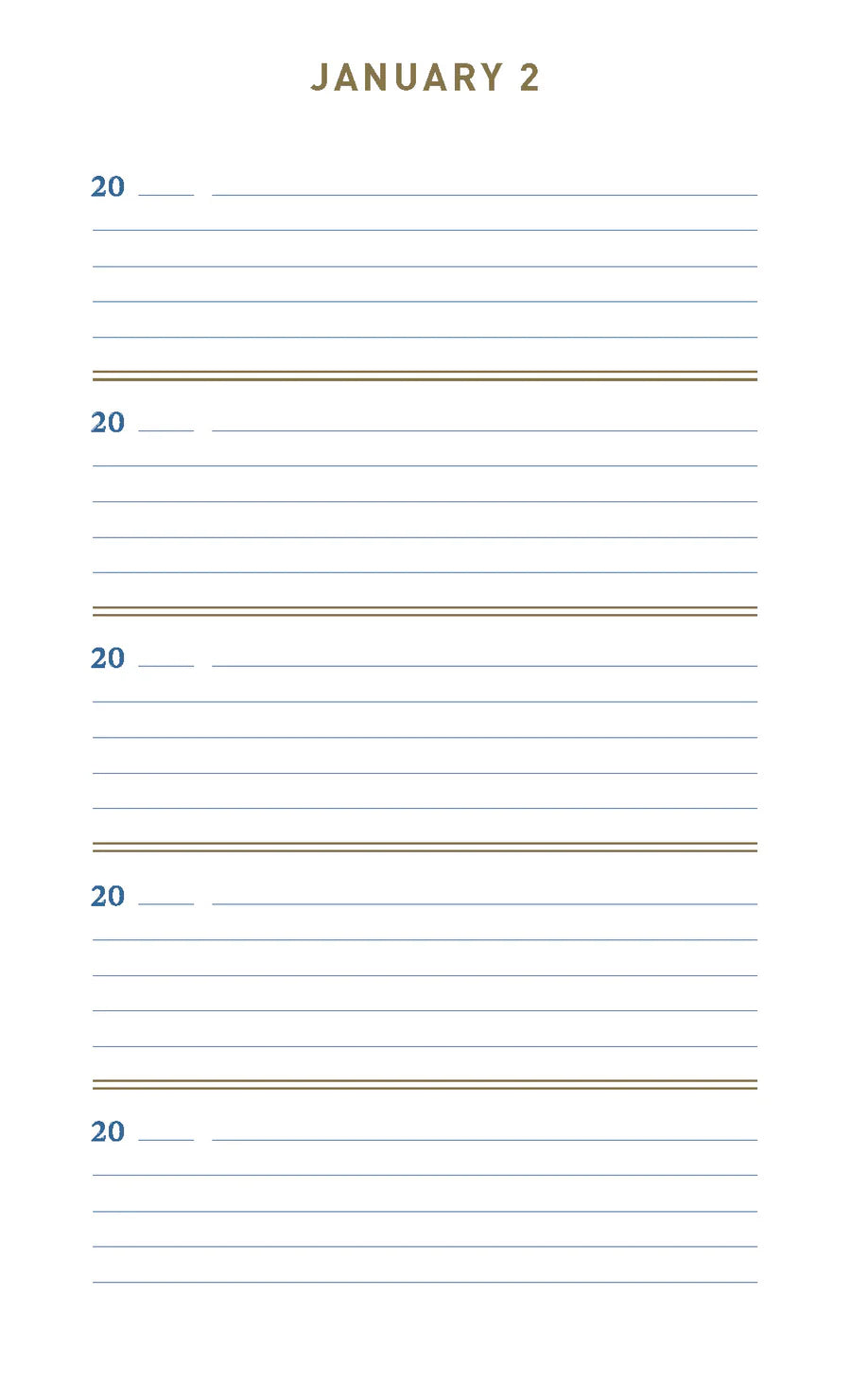 Denim One Line A Day