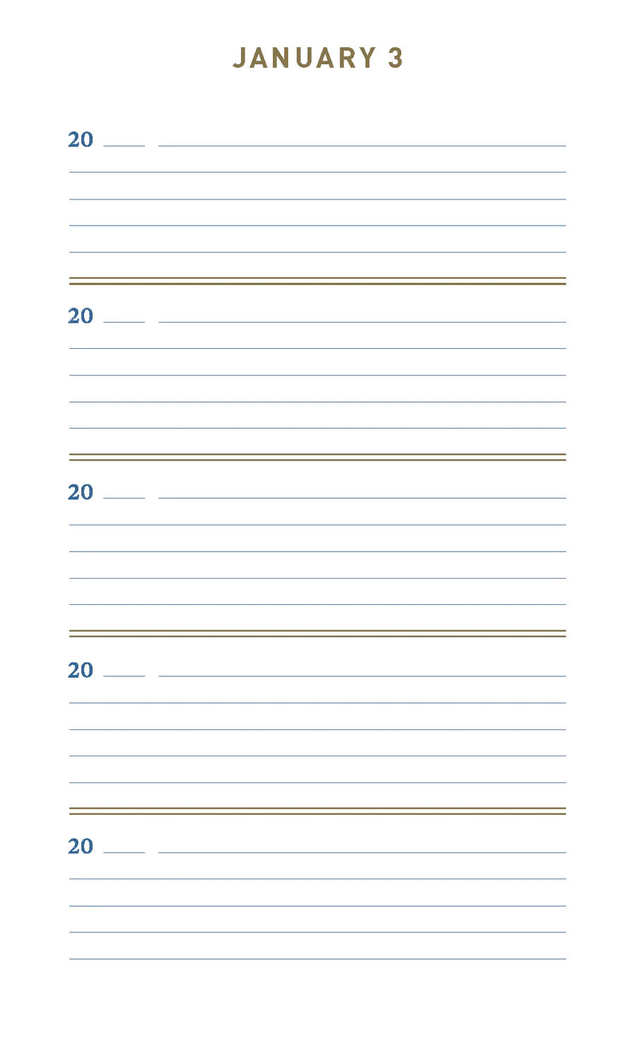 Denim One Line A Day