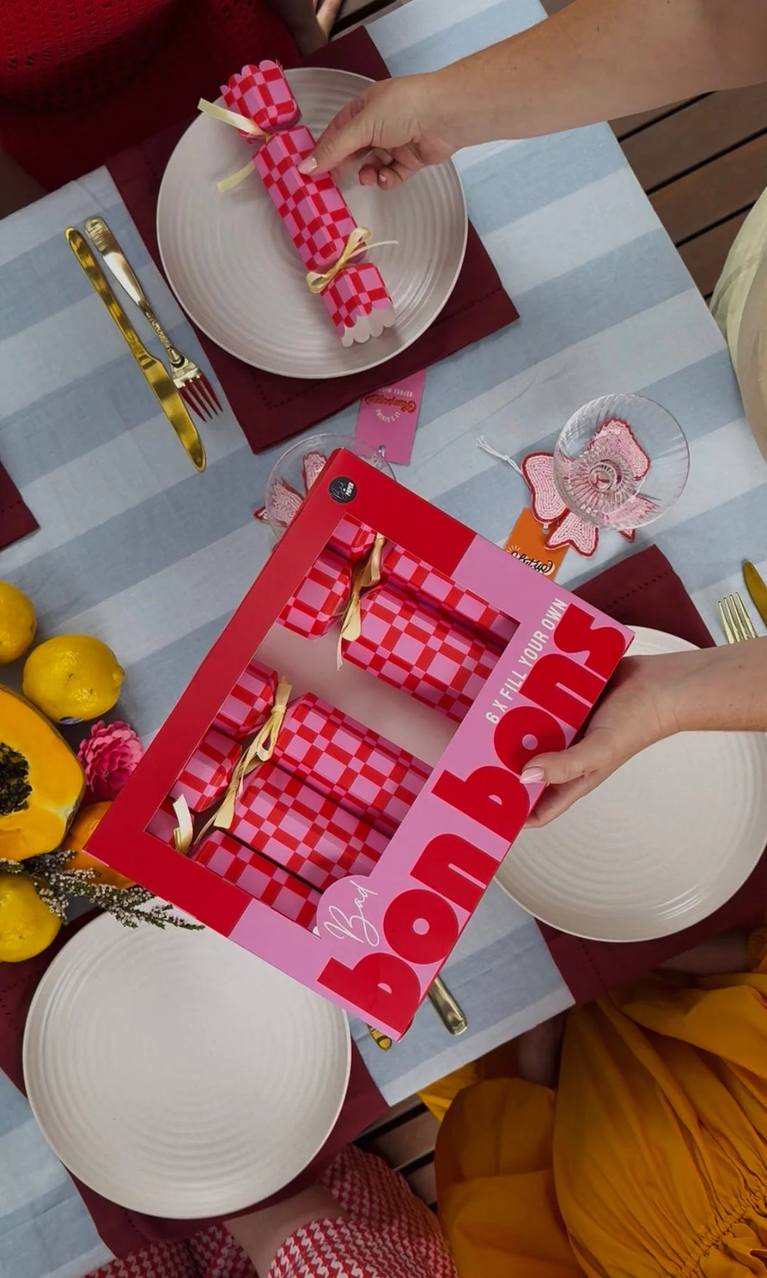 Bon Bons - Fill Your Own  - Red & Pink