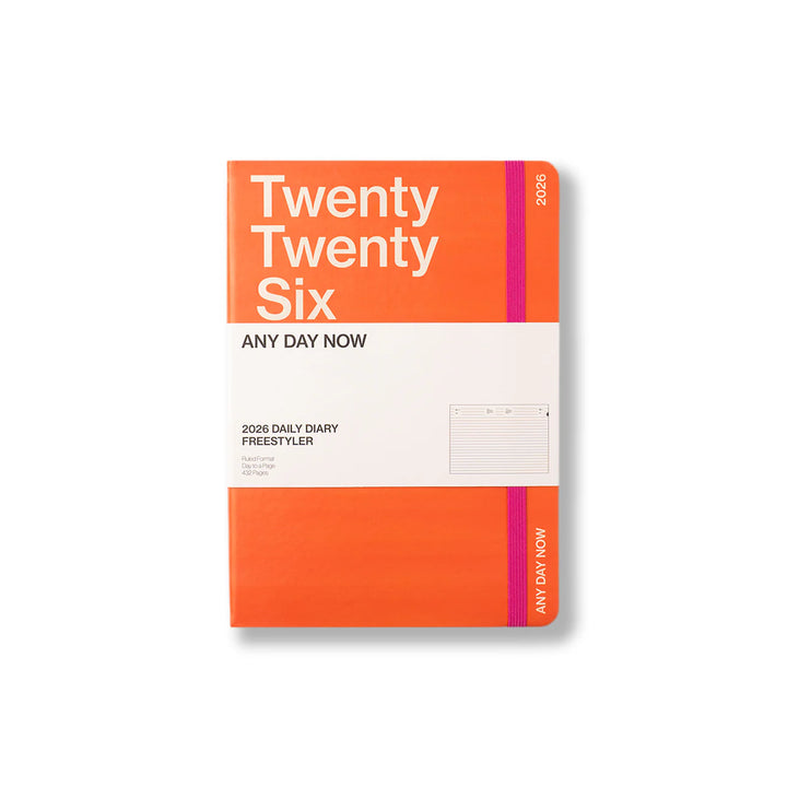 2026 Diary Daily Freestyler A5 - Tangerine