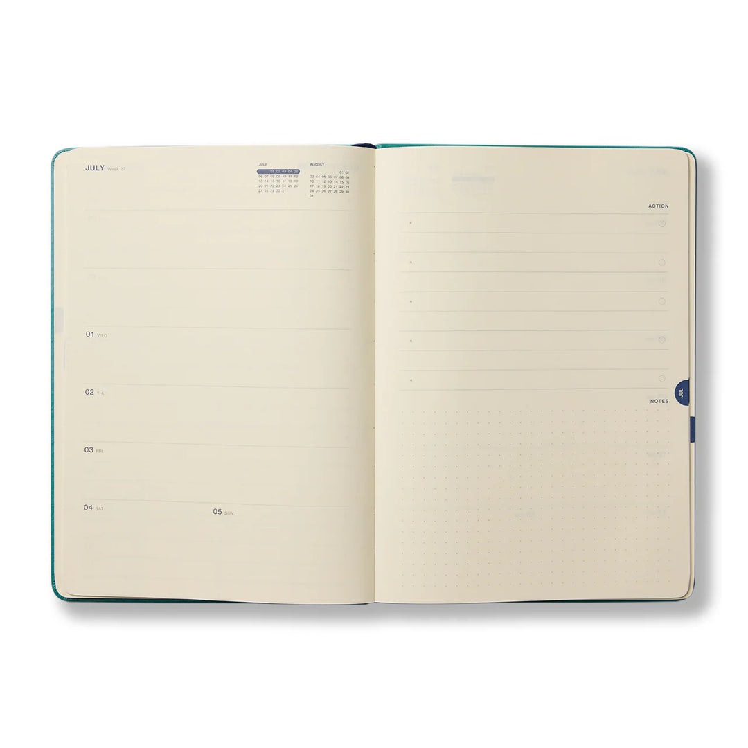 2026 Diary Weekly Achiever A5 - Teal