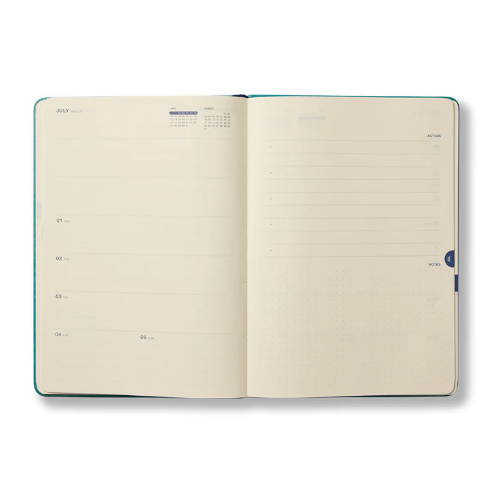 2026 Diary Weekly Achiever A5 - Teal