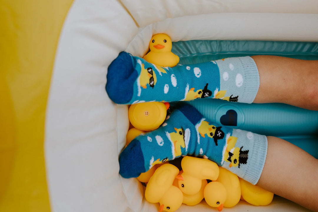 Socks Kids Ahoy Rubber Ducky 2-4yrs - Blue