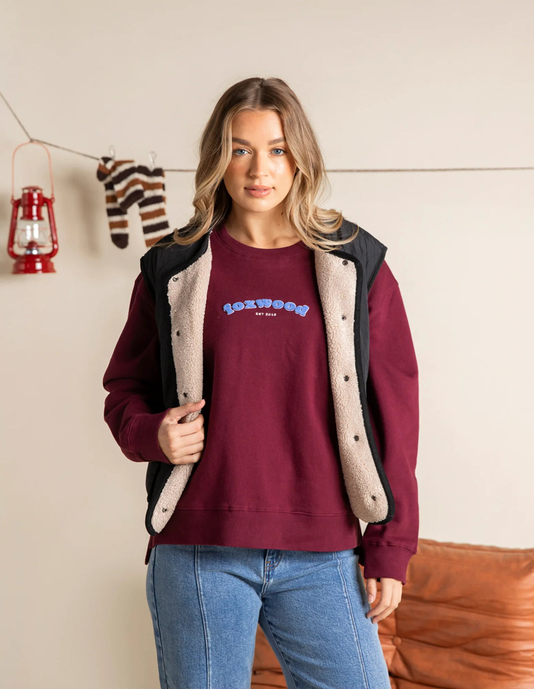 Foxwood | Alberta Vest - Black | Shut the Front Door