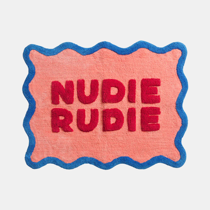 SAGE & CLARE | Amalie Nudie Bath Mat - Hibiscus | Shut the Front Door