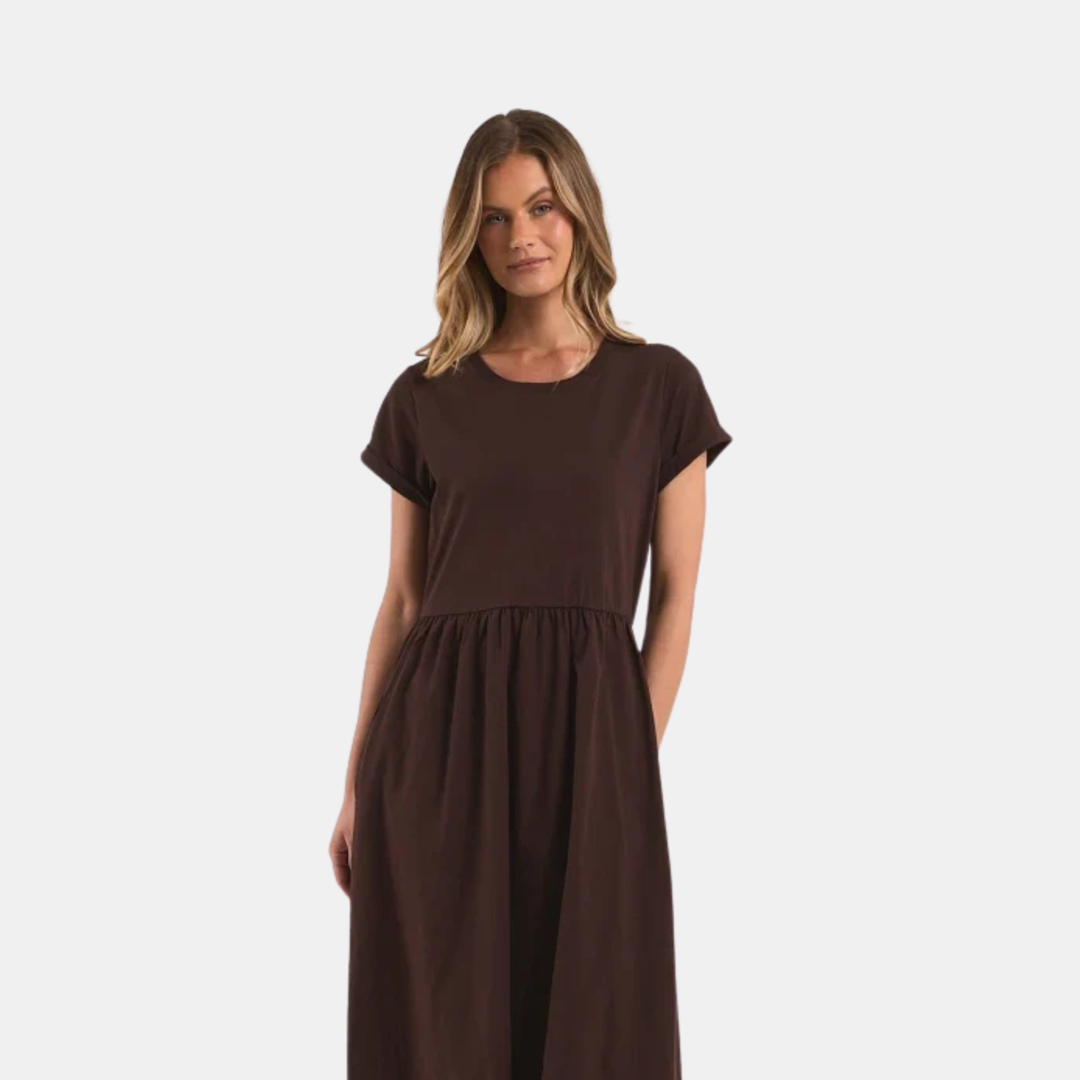 Foxwood | Astrid Dress - Coffee | Shut the Front Door