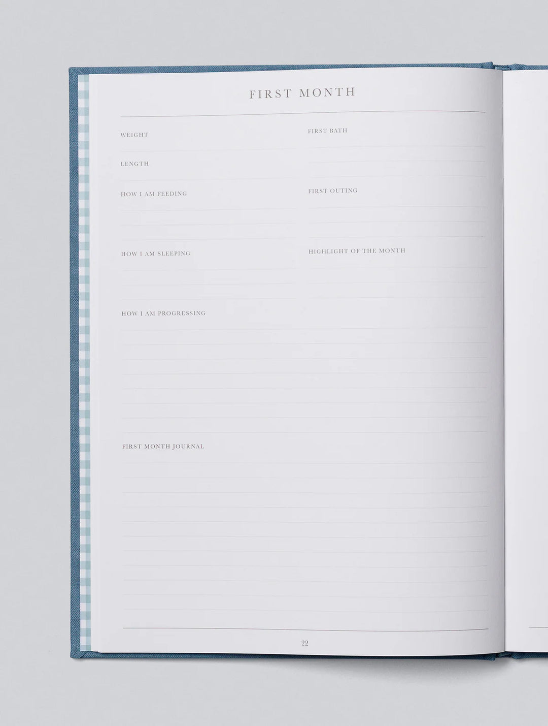 Baby Journal - Birth to Five Years Blue