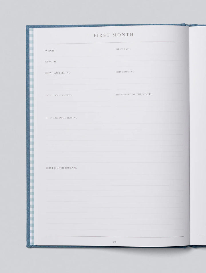 Baby Journal - Birth to Five Years Blue