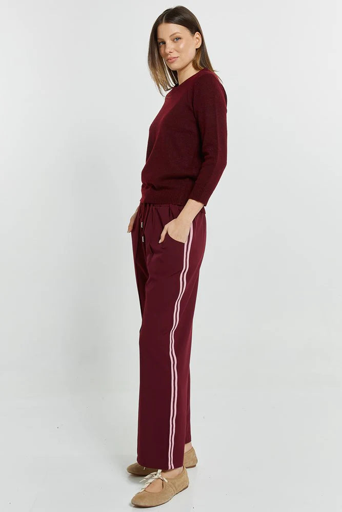 Betty Basics | Maddison Jogger - Wine Red | Shut the Front Door