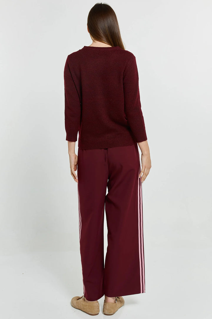 Betty Basics | Maddison Jogger - Wine Red | Shut the Front Door