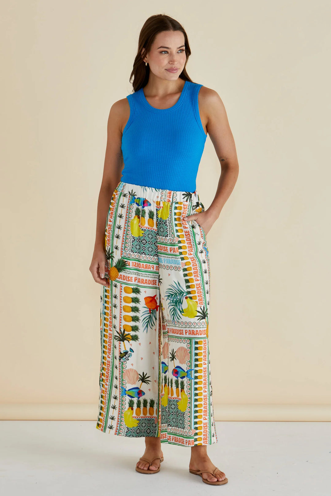 Francis Rib Tank - Blue