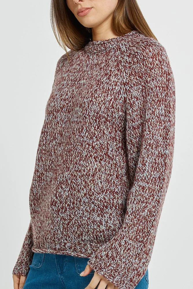Betty Basics | Gracie Sweater - Multi Red | Shut the Front Door