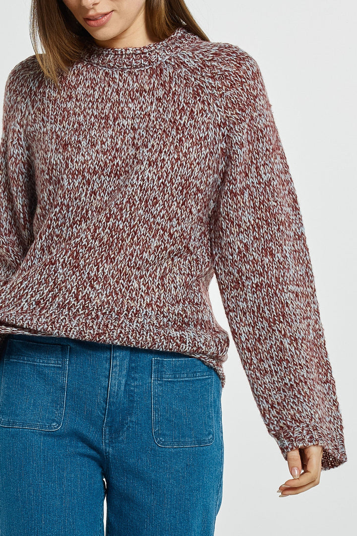 Betty Basics | Gracie Sweater - Multi Red | Shut the Front Door