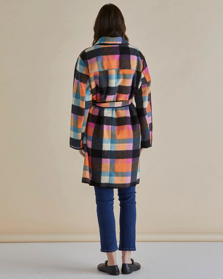 Betty Basics | Ellie Coat - Rainbow Check Multi | Shut the Front Door