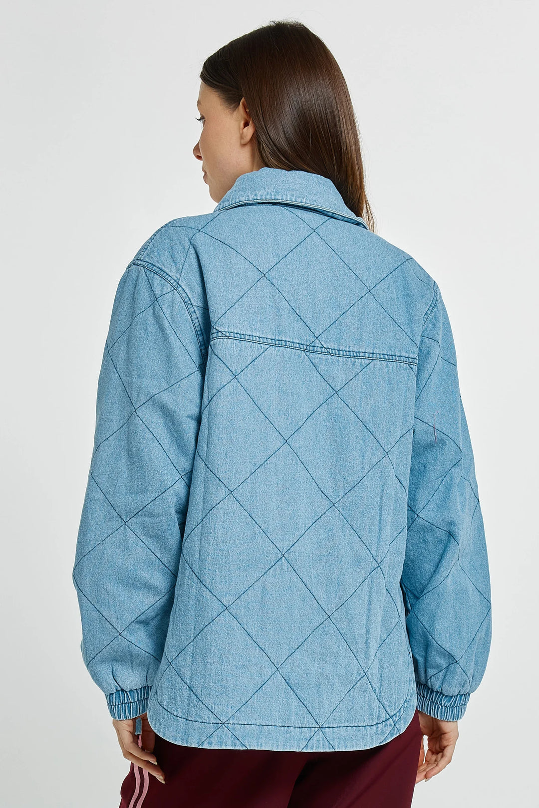 Betty Basics | Quest Quilted Jacket - Blue Denim Wash | Shut the Front Door