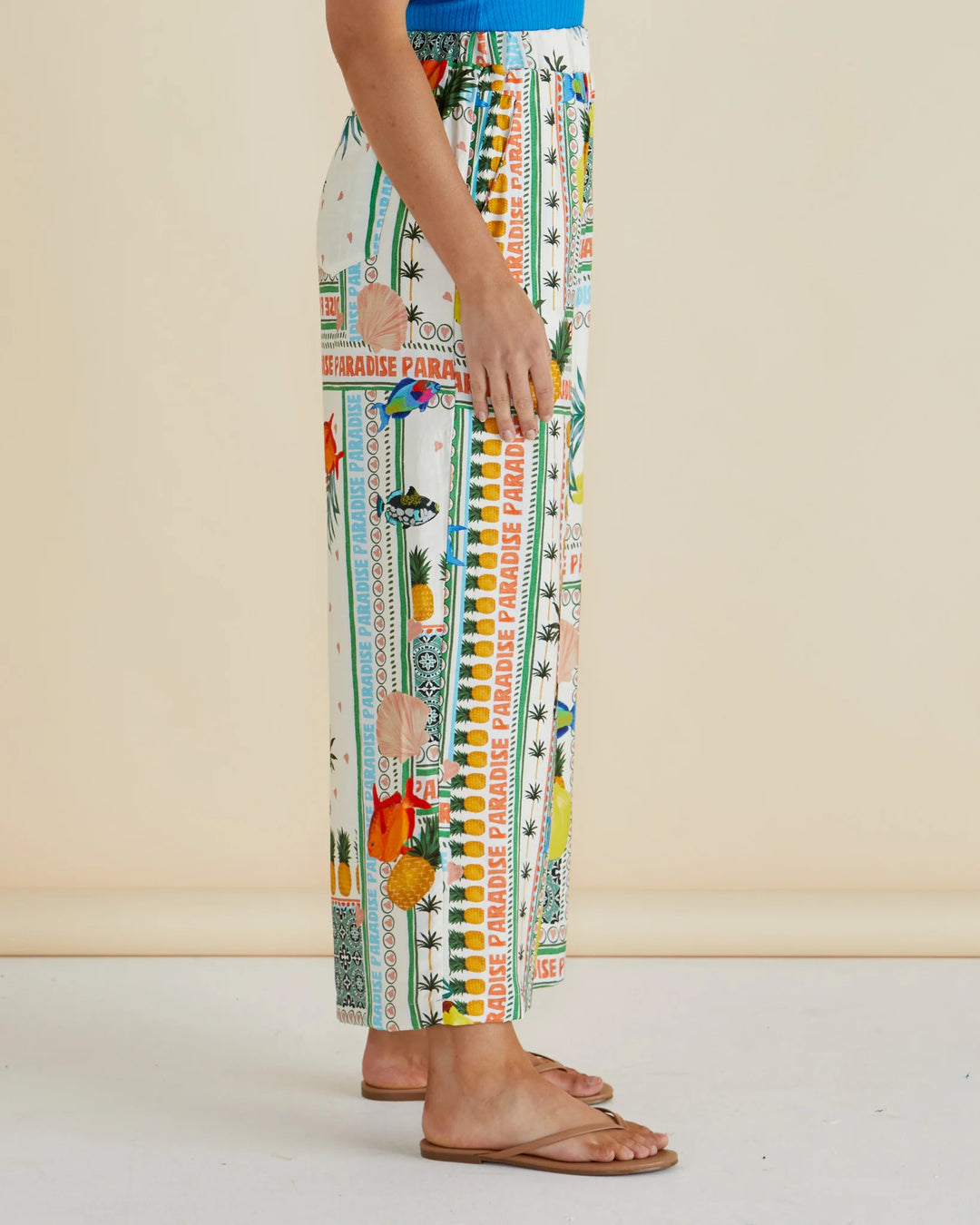 Sable Wide Leg Pant - Paradise Print Multi