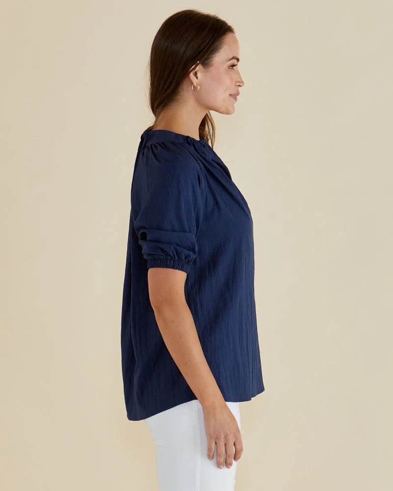 Joanne Blouse - Navy Blue