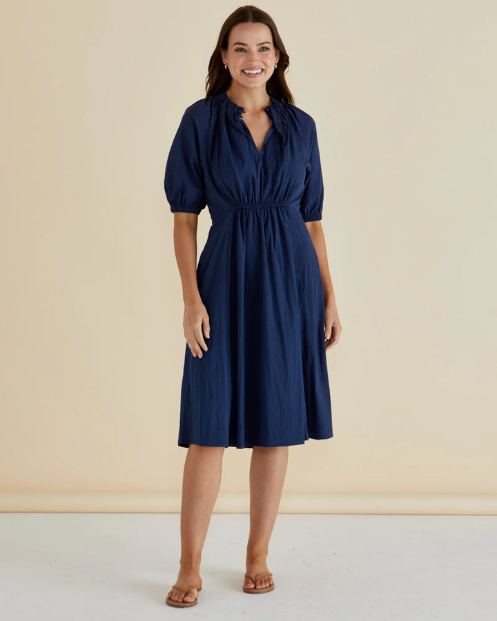 Emery Dress - Navy Blue