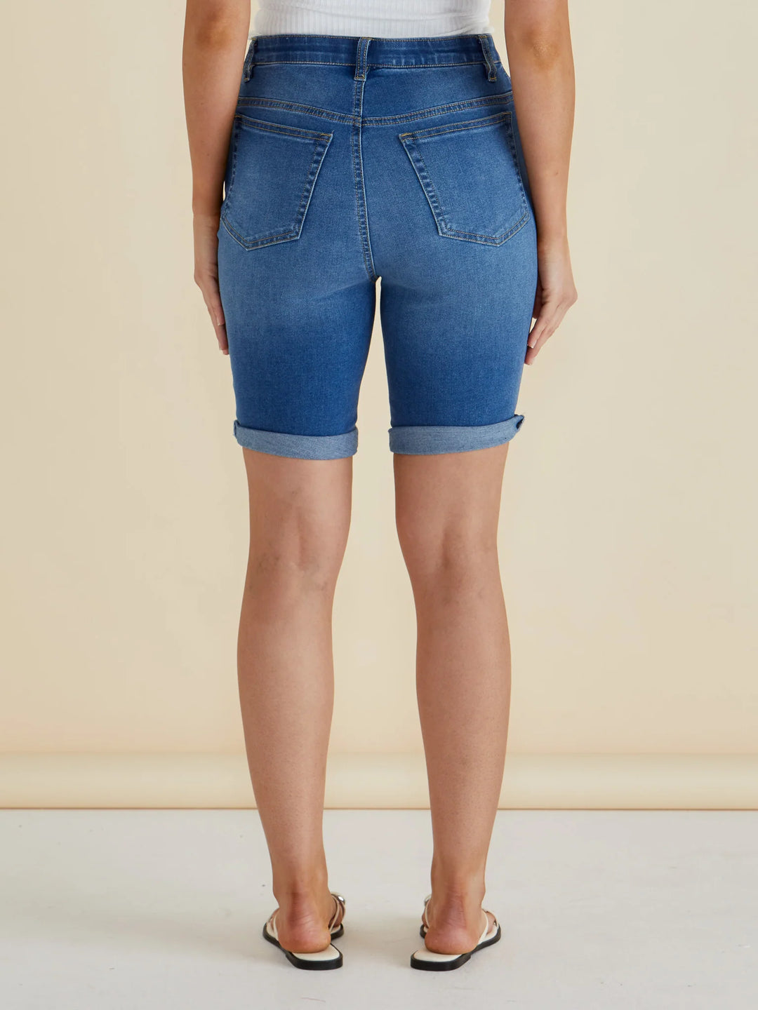 Bonnie Bermuda Denim Short - Indigo