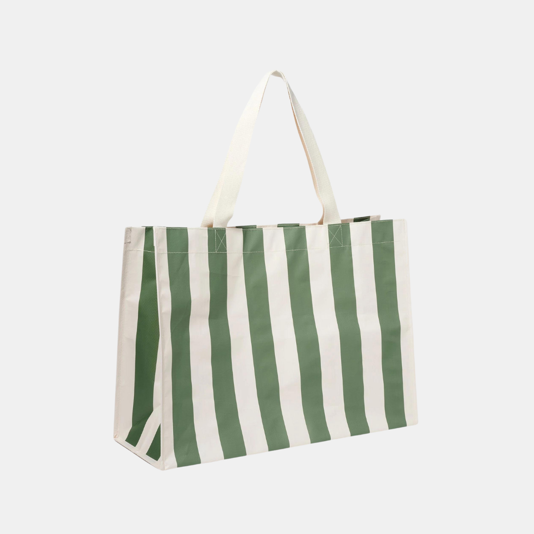 Sunnylife | Carry All Beach Bag - The Vacay Olive Stripe | Shut the Front Door