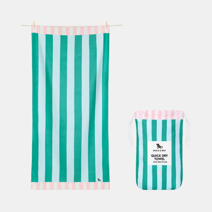 Dock & Bay | Beach Towel Clubhouse Collection - XL Pastel Pier | Shut the Front Door