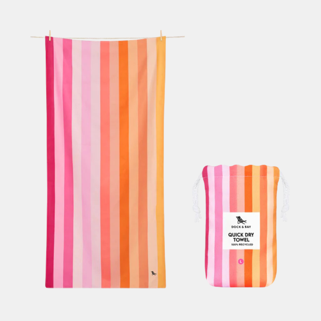Dock & Bay | Beach Towel Summer Collection - LG Miami Sorbet | Shut the Front Door