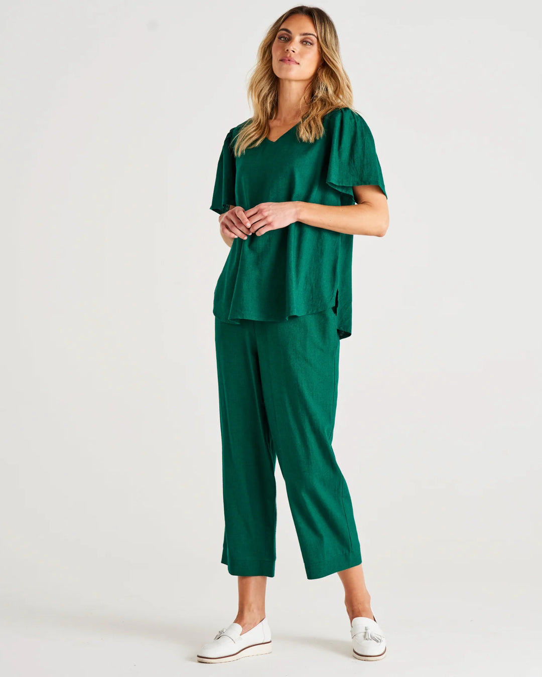 Betty Basics | Parker Pant - Hunter Green | Shut the Front Door