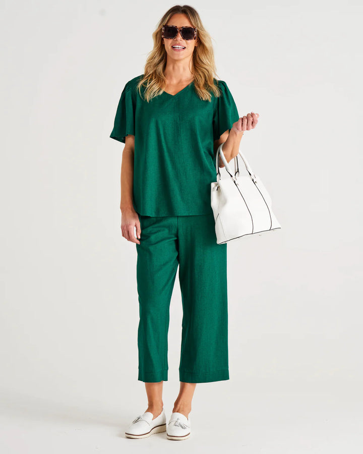 Betty Basics | Parker Pant - Hunter Green | Shut the Front Door