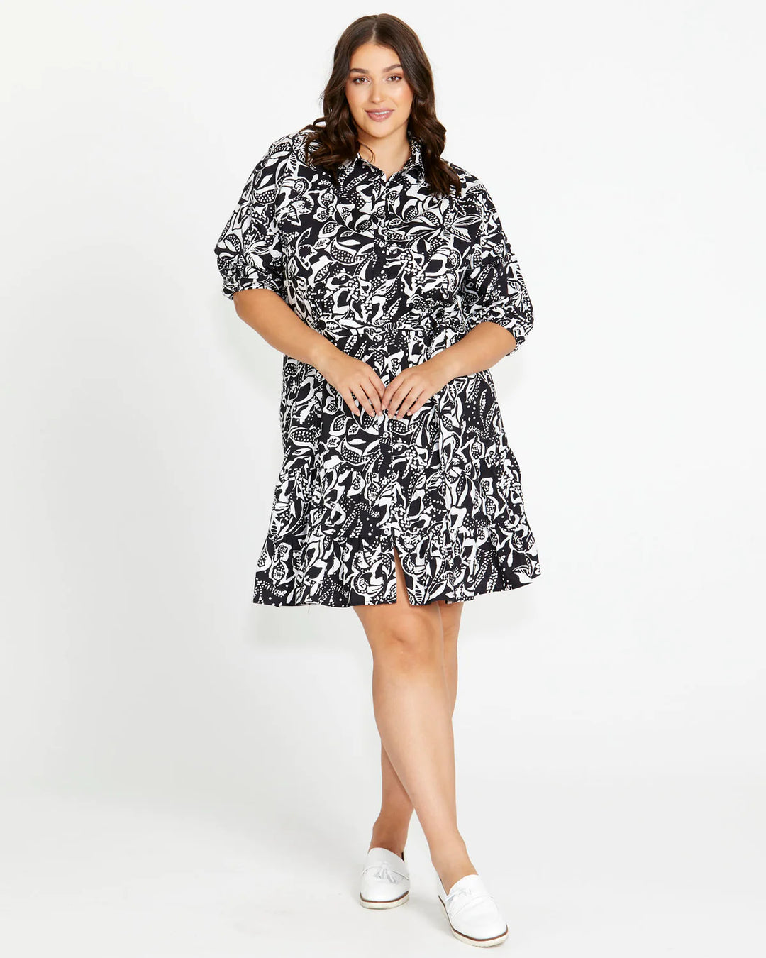 Betty Basics | Marnie Dress - Floral Mono | Shut the Front Door