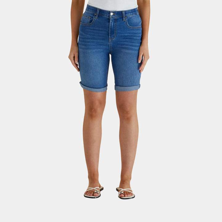 Bonnie Bermuda Denim Short - Indigo