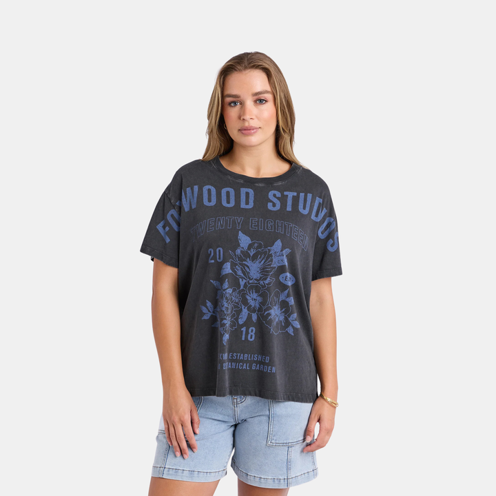 Botanical Garden Tee - Washed Black