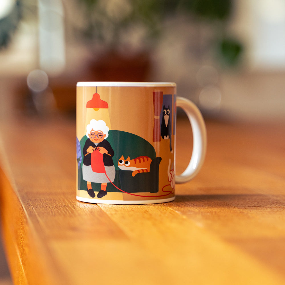 Kikkerland | Cat Lady Morph Mug | Shut the Front Door
