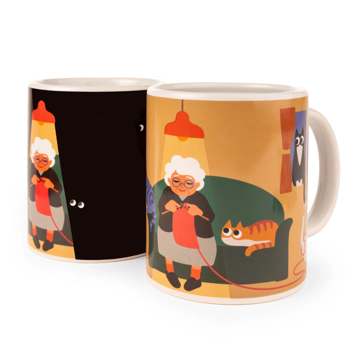 Kikkerland | Cat Lady Morph Mug | Shut the Front Door