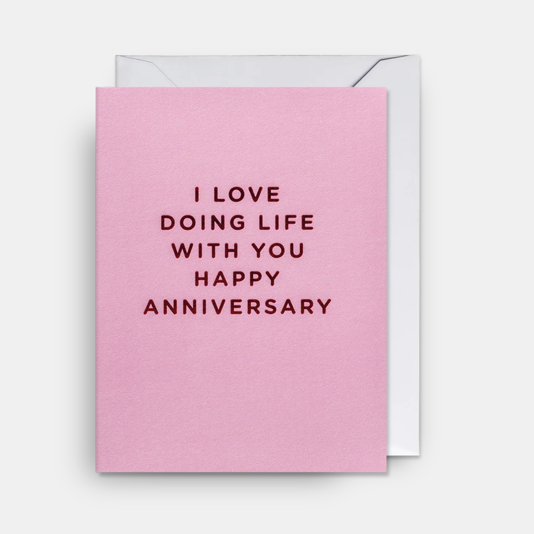 Lagom | Card Anniversary I love Life With You Mini | Shut the Front Door