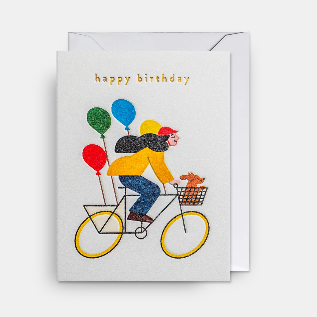 Lagom | Card Birthday HB Bike/Balloons Mini | Shut the Front Door