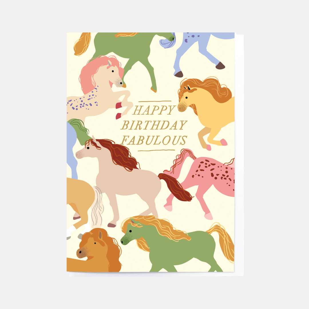 Noi | Card Birthday Horses | Shut the Front Door