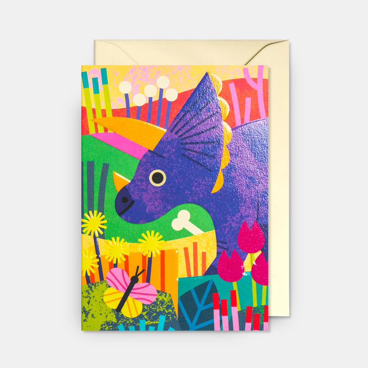 Lagom | Card Blank Triceratops | Shut the Front Door