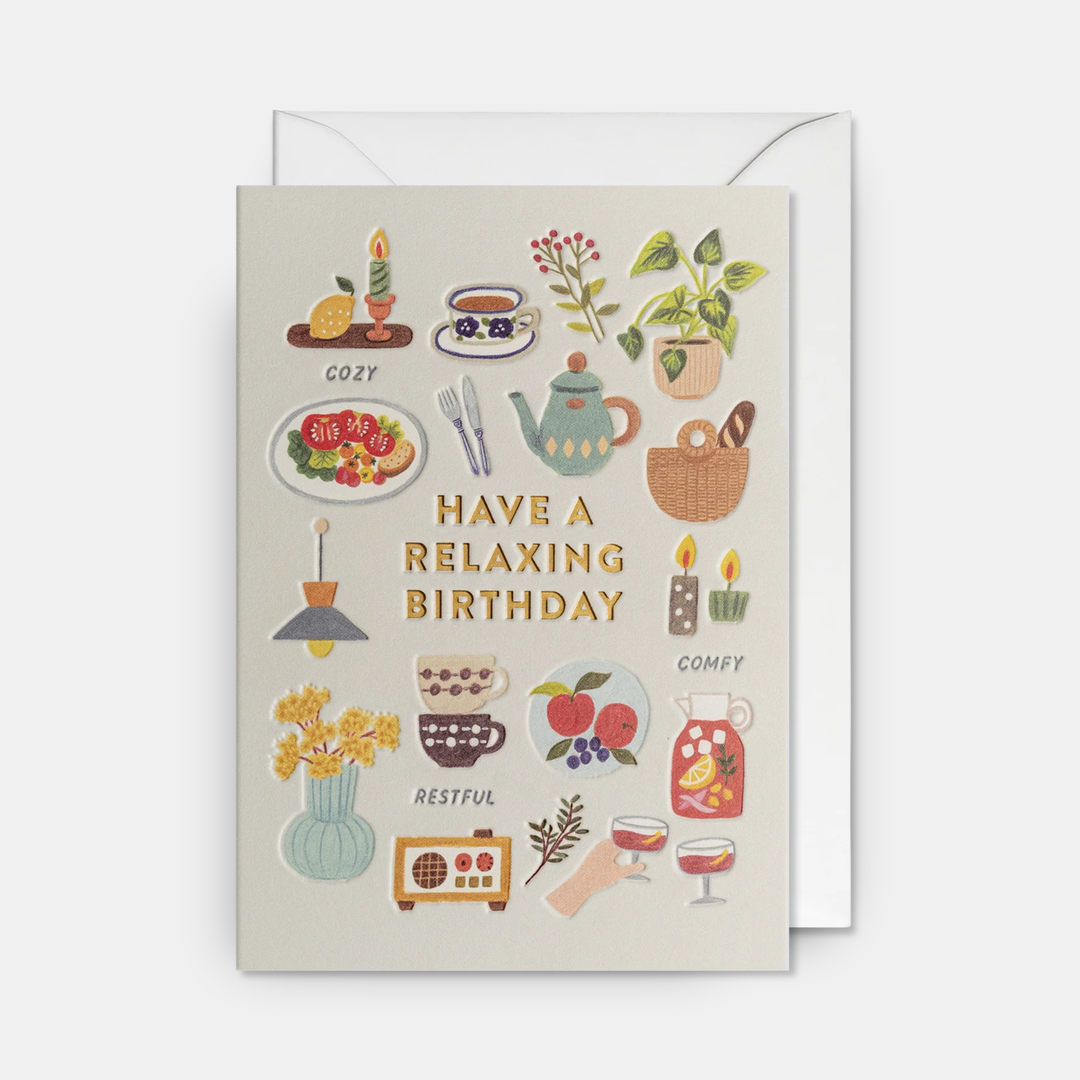Lagom | Card Have A Relaxing Birthday | Shut the Front Door