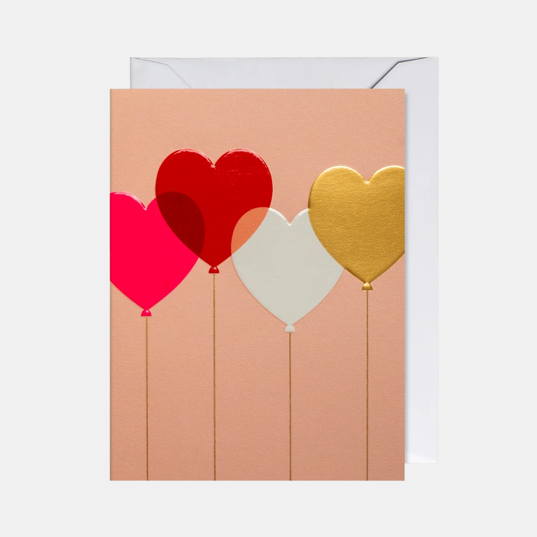 Lagom | Card Love Heart Balloons Mini | Shut the Front Door