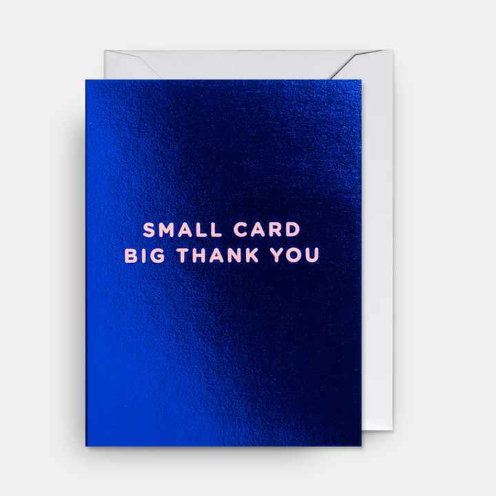 Lagom | Card Small Card Big Thank You - Blue Mini | Shut the Front Door