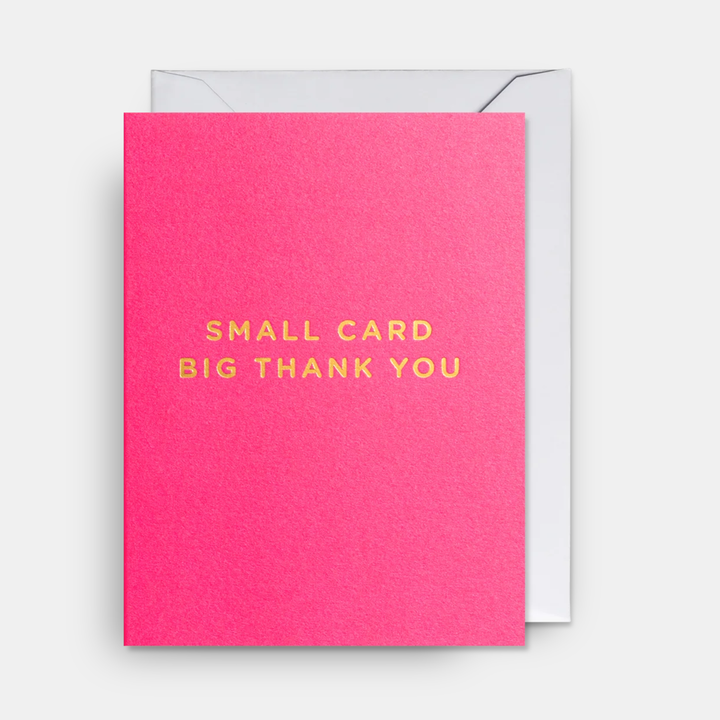 Lagom | Card Small Card Big Thank You - Pink Mini | Shut the Front Door