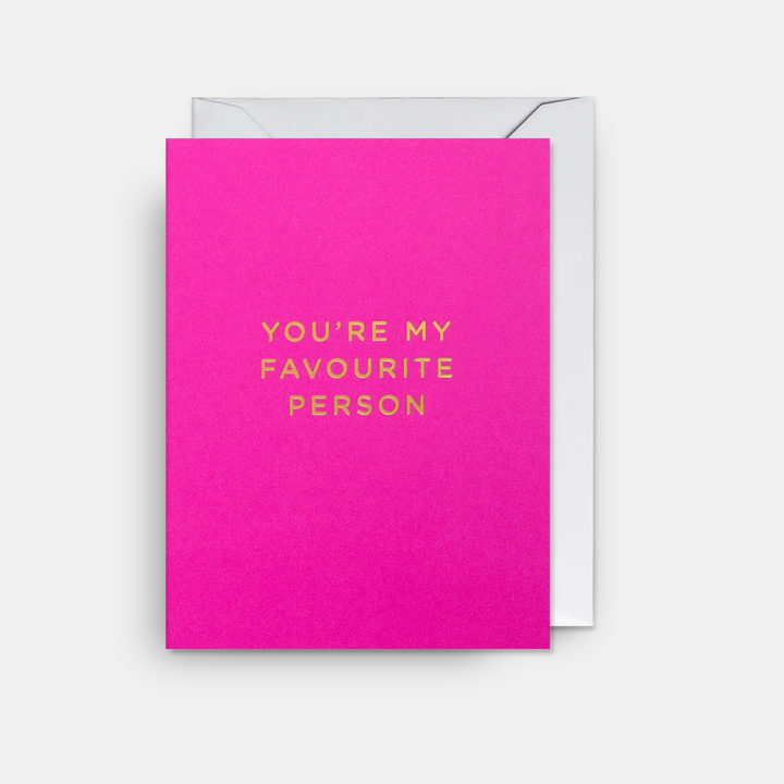 Card You're My Favourite Person - Pink