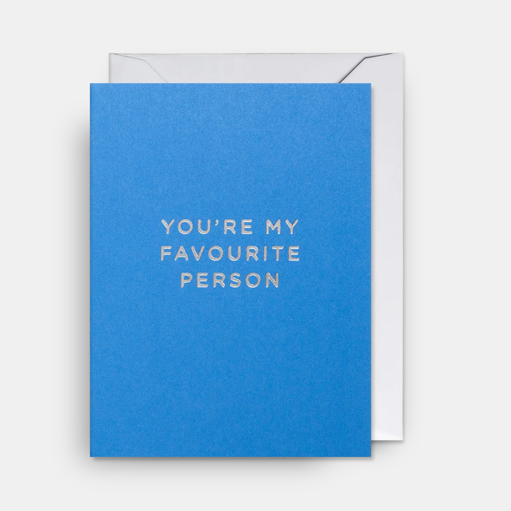 Lagom | Card You're My Favourite Person - Blue Mini | Shut the Front Door