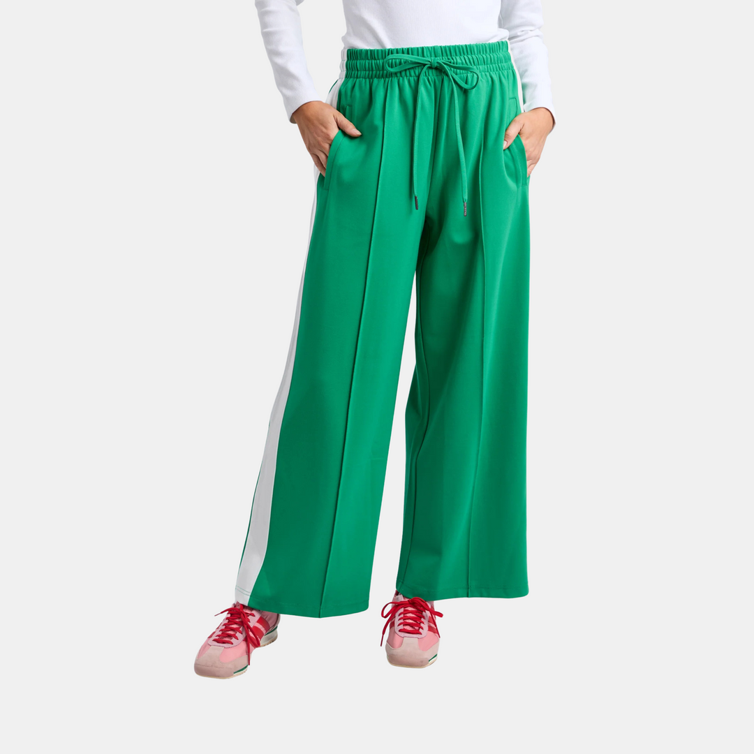 Elm Knitwear | Carmen Wide Leg Pant - Pine Green | Shut the Front Door