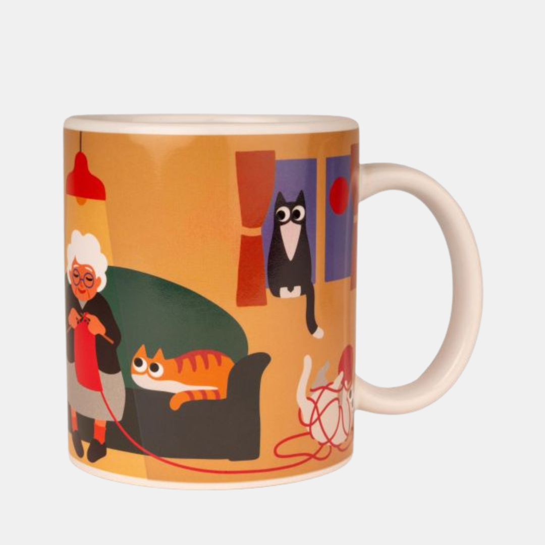 Kikkerland | Cat Lady Morph Mug | Shut the Front Door