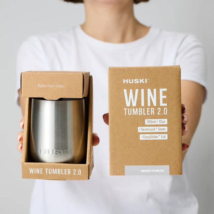 Huski Wine Tumbler 2.0 - Sand Beige